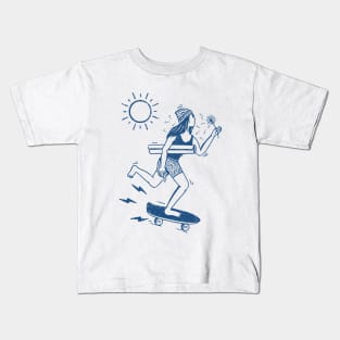 Skate Girl Kids T-Shirt